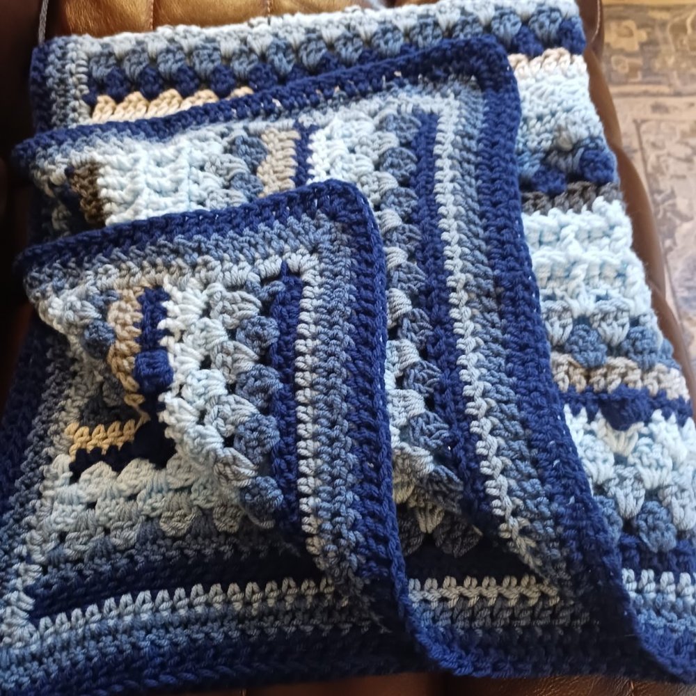 32x38 Lap Blanket, Throw, Afghan, Crib, Baby Blanket